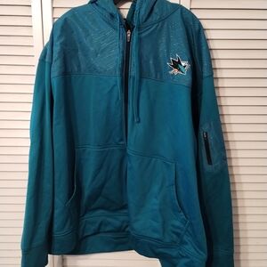 NHL Teal Fleece Zip-Up Jacket